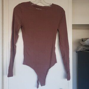 Abercrombie and Fitch Light Maroon Bodysuit Size Small